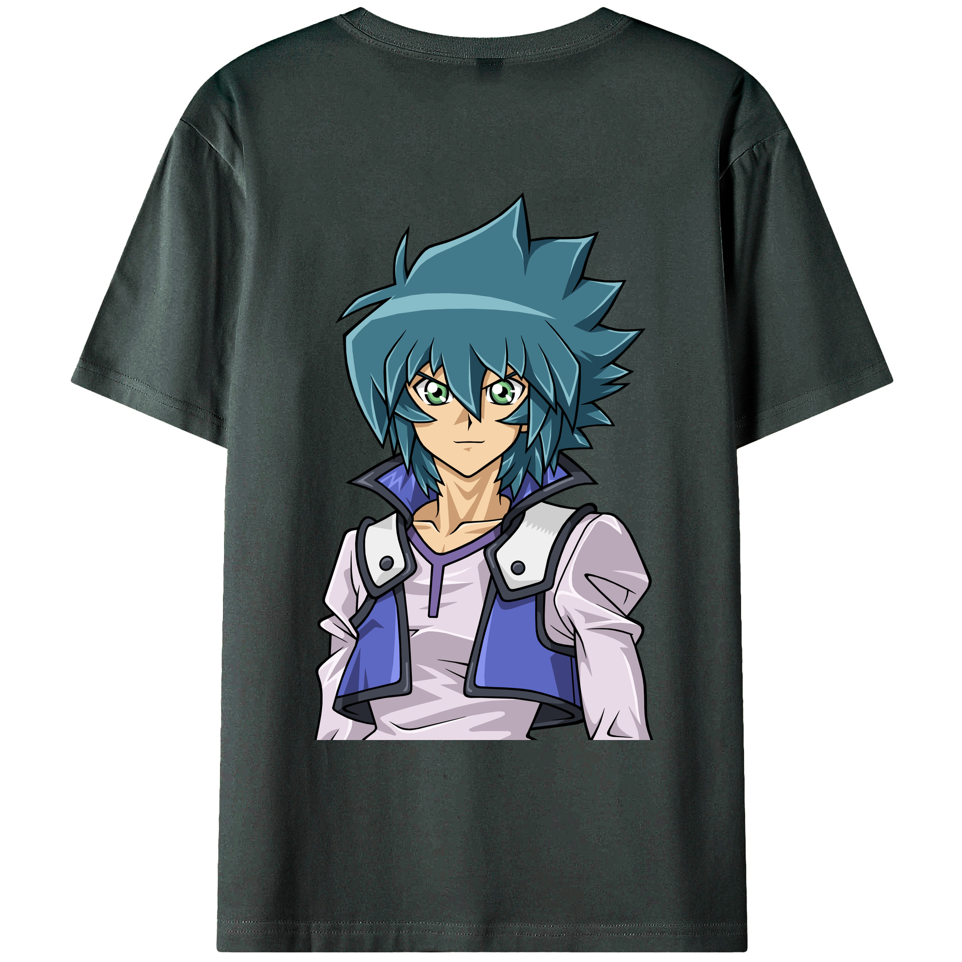 （画像用） 遊☆戯☆王 Yu-Gi-Oh! 綿100％ メンズ半袖Tシャツ（バックプリント） 通気性